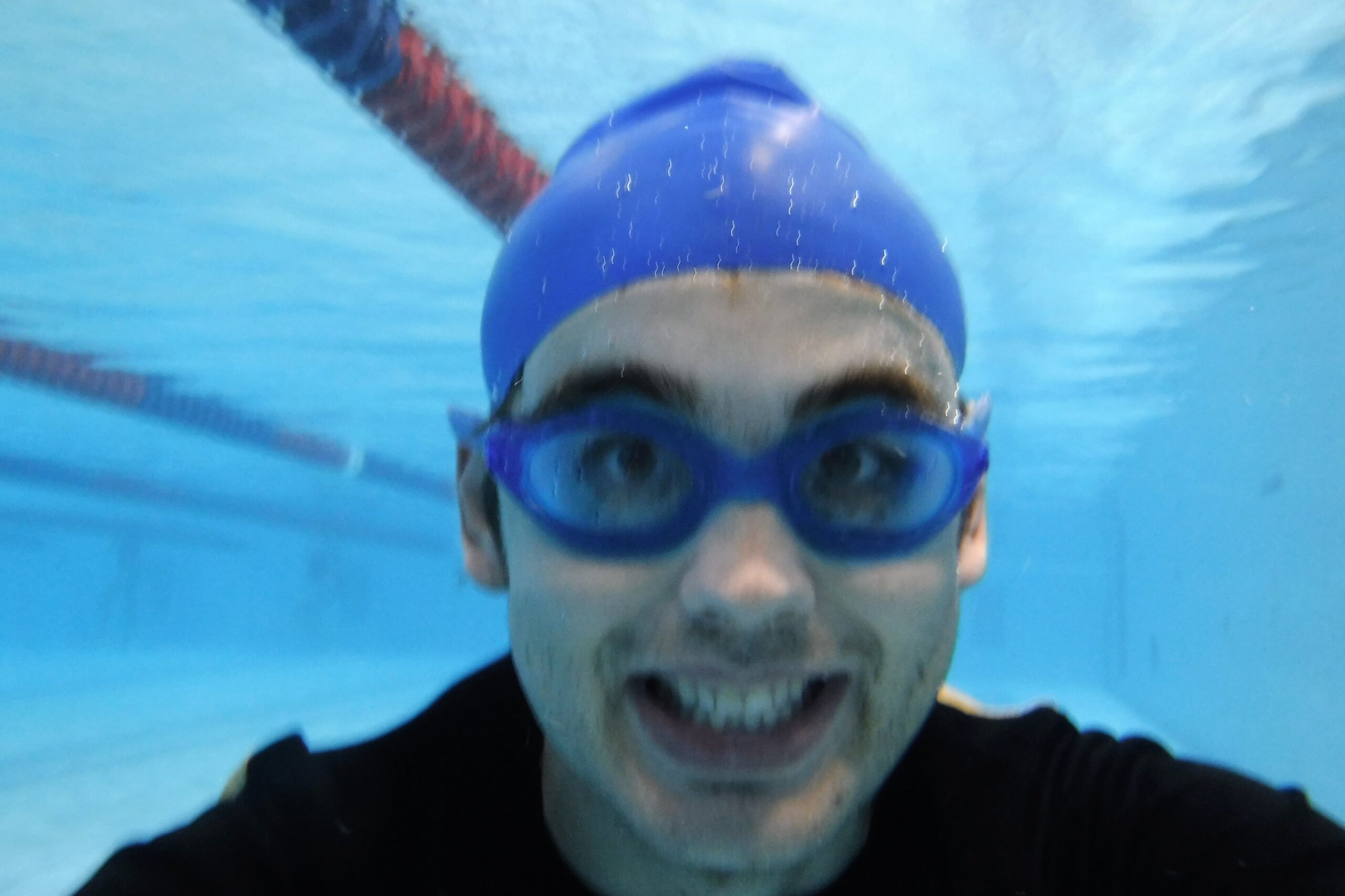D with selfie, underwater